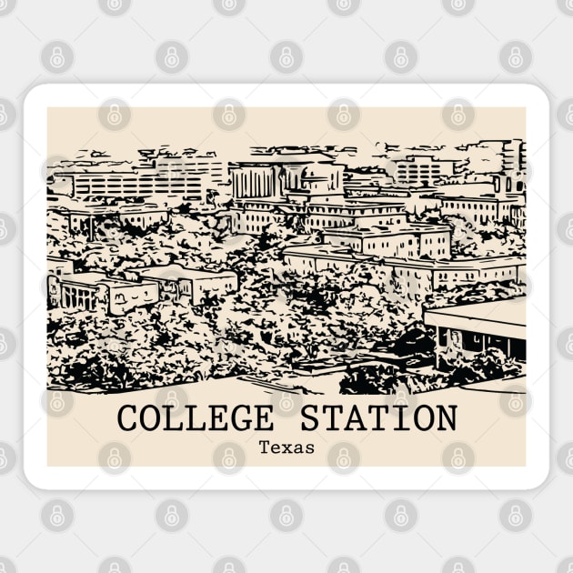 College Station - Texas Magnet by Lakeric